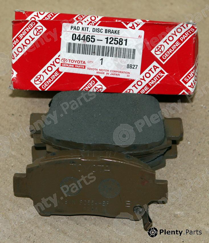 Genuine TOYOTA part 0446512581 Brake Pad Set, disc brake