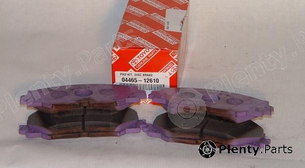 Genuine TOYOTA part 04465-12610 (0446512610) Brake Pad Set, disc brake