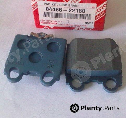Genuine TOYOTA part 0446622180 Brake Pad Set, disc brake