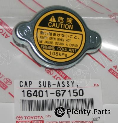 Genuine TOYOTA part 1640167150 Radiator Cap