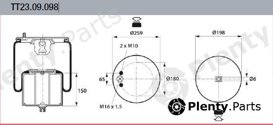  TRUCKTECHNIC part 23.09.098TT (2309098TT) Replacement part