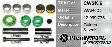  TRUCKTECHNIC part CWSK.6 (CWSK6) Replacement part