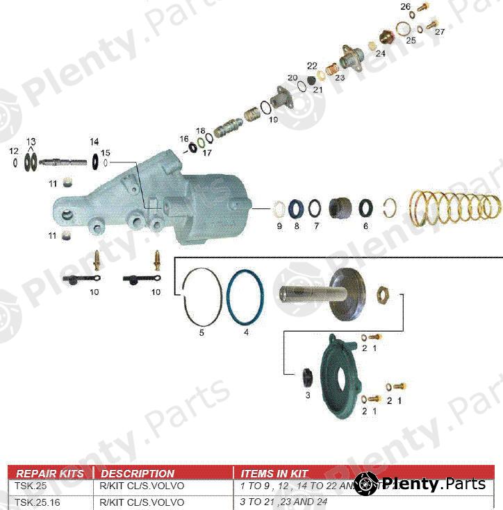  TRUCKTECHNIC part TSK.25.16 (TSK2516) Replacement part