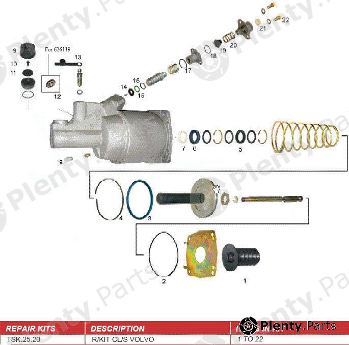  TRUCKTECHNIC part TSK.25.20 (TSK2520) Replacement part