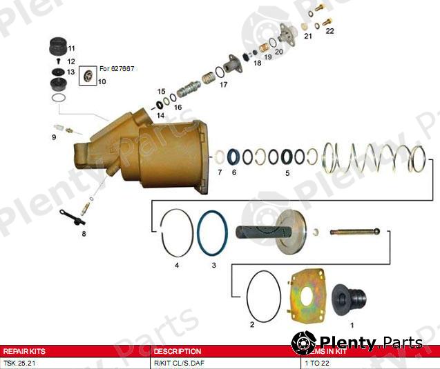  TRUCKTECHNIC part TSK.25.21 (TSK2521) Replacement part