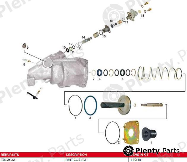  TRUCKTECHNIC part TSK.25.22 (TSK2522) Replacement part