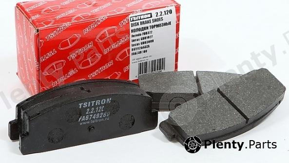  TSN part 2.2.120 (22120) Brake Pad Set, disc brake