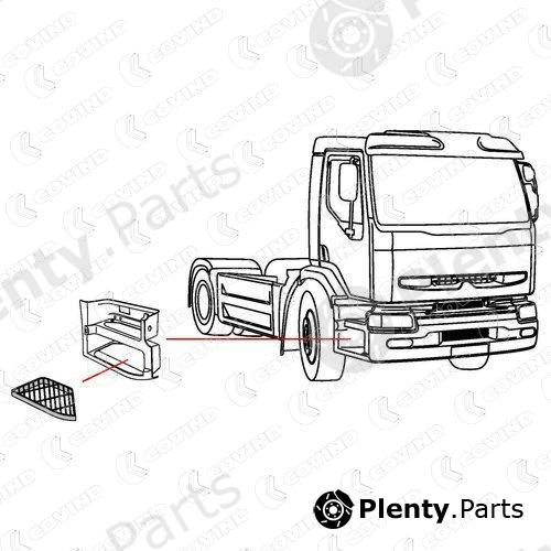  COVIND part 385/212 (385212) Right Cabin Step Renault Premium / Volvo FE