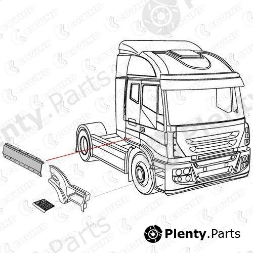  COVIND part 550/202 (550202) Front Right Fender IVECO Stralis
