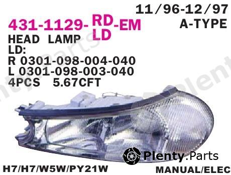  DEPO part 431-1129L-LD-EM (4311129LLDEM) Replacement part