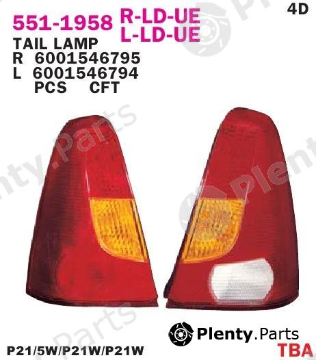  DEPO part 551-1958L-LD-UE (5511958LLDUE) Replacement part
