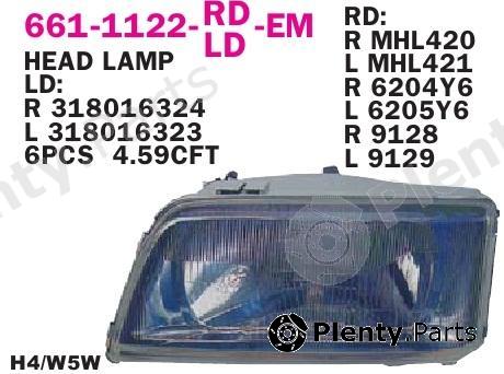  DEPO part 661-1122R-LD-EM (6611122RLDEM) Replacement part