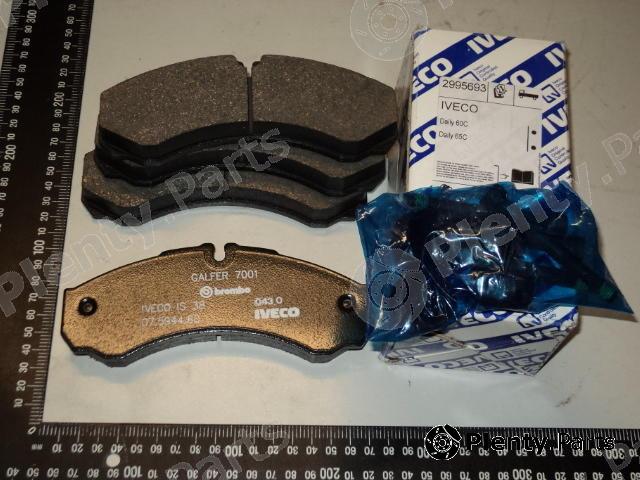 Genuine IVECO part 2995693 Brake Pad Set, disc brake