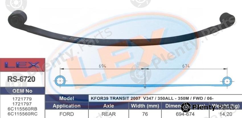  LEX part RS-6720 (RS6720) Replacement part