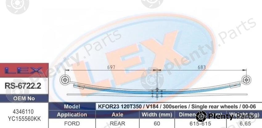  LEX part RS-6722.2 (RS67222) Replacement part