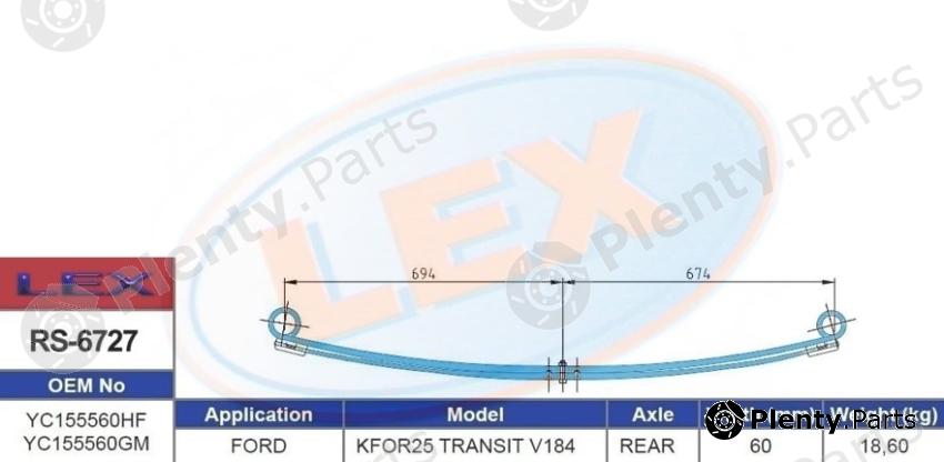  LEX part RS-6727 (RS6727) Replacement part