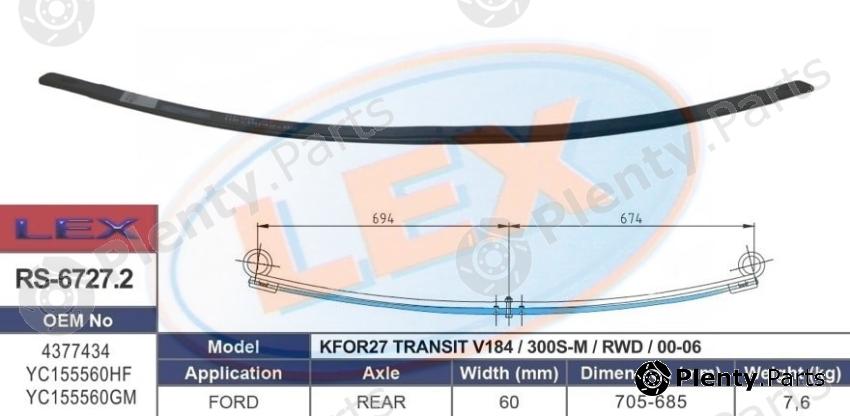  LEX part RS-6727.2 (RS67272) Replacement part