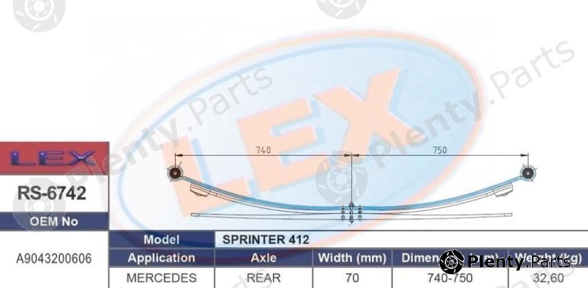  LEX part RS-6742 (RS6742) Replacement part