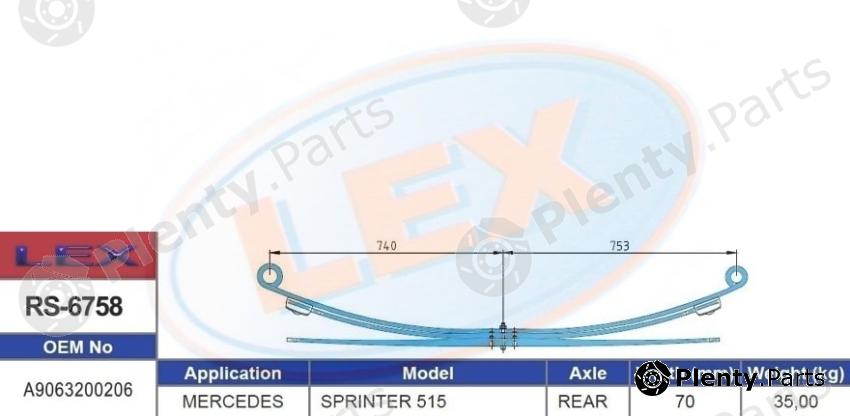  LEX part RS-6758 (RS6758) Replacement part