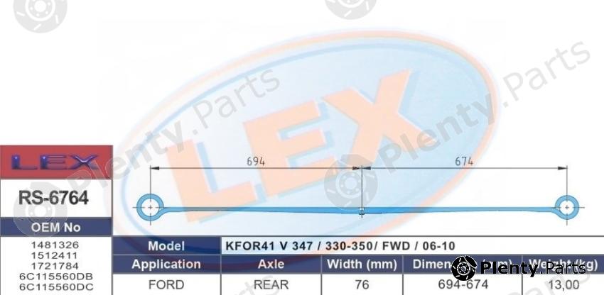  LEX part RS-6764 (RS6764) Replacement part