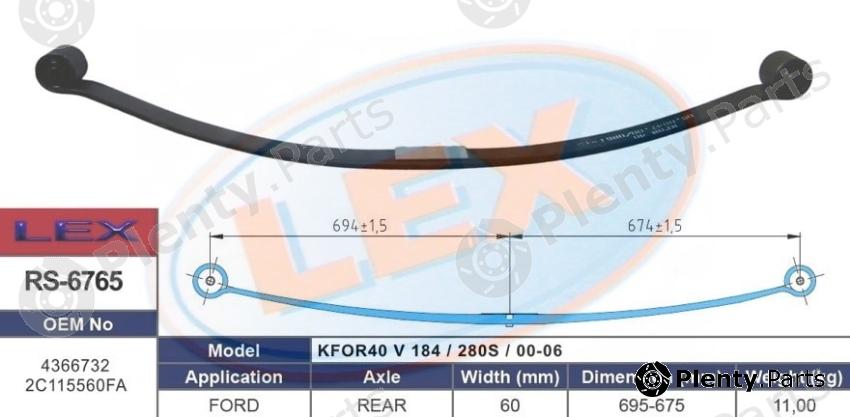  LEX part RS-6765 (RS6765) Replacement part