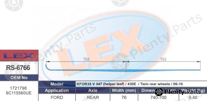  LEX part RS-6766 (RS6766) Replacement part