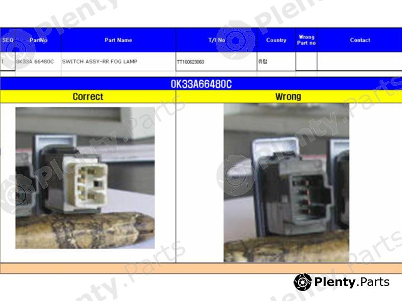 Genuine HYUNDAI / KIA (MOBIS) part 0K33A66480C Replacement part