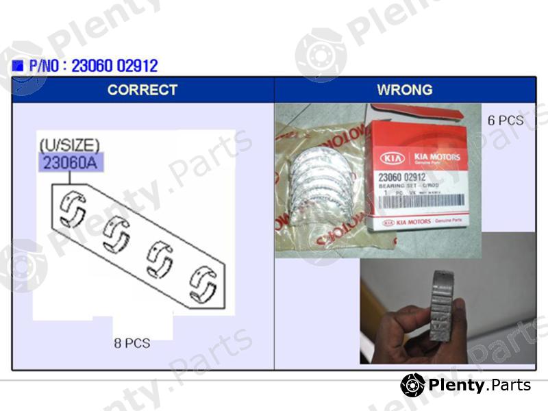Genuine HYUNDAI / KIA (MOBIS) part 2306002912 Conrod Bearing Set