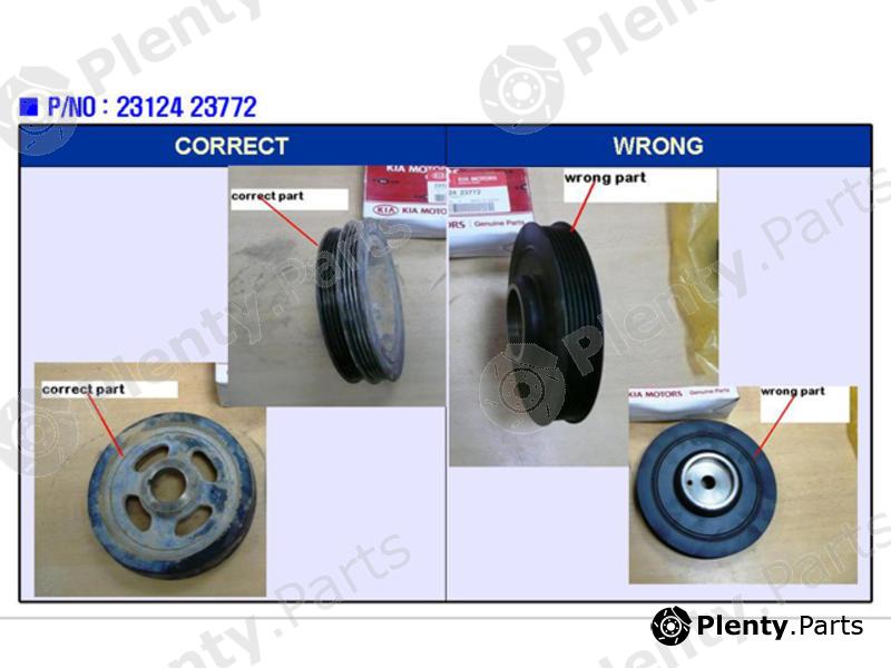 Genuine HYUNDAI / KIA (MOBIS) part 2312423772 Belt Pulley, crankshaft