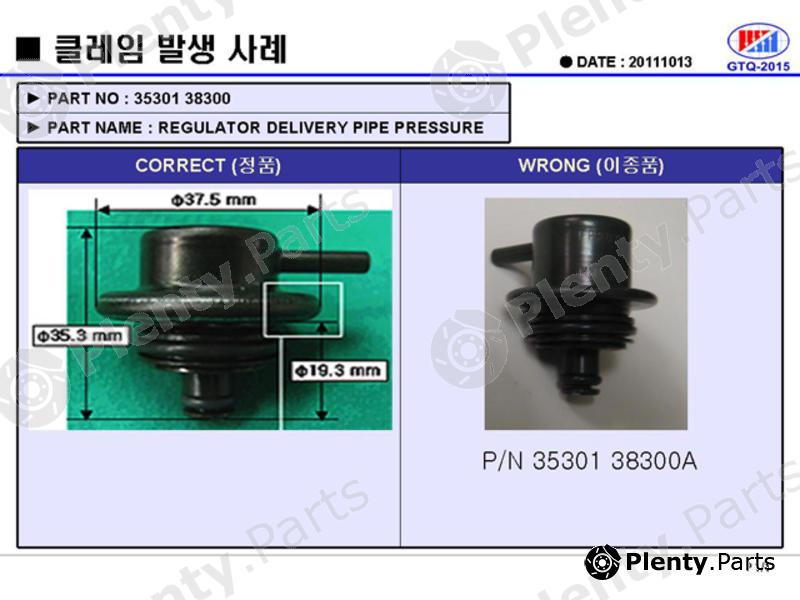 Genuine HYUNDAI / KIA (MOBIS) part 3530138300 Control Valve, fuel pressure