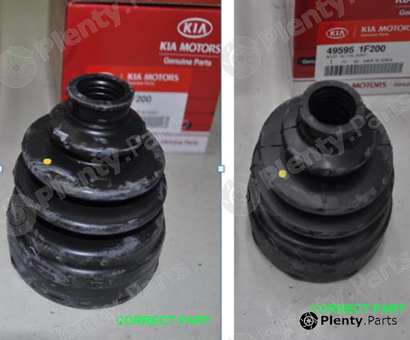 Genuine HYUNDAI / KIA (MOBIS) part 495951F200 Bellow, driveshaft