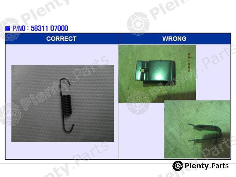 Genuine HYUNDAI / KIA (MOBIS) part 5831107000 Replacement part