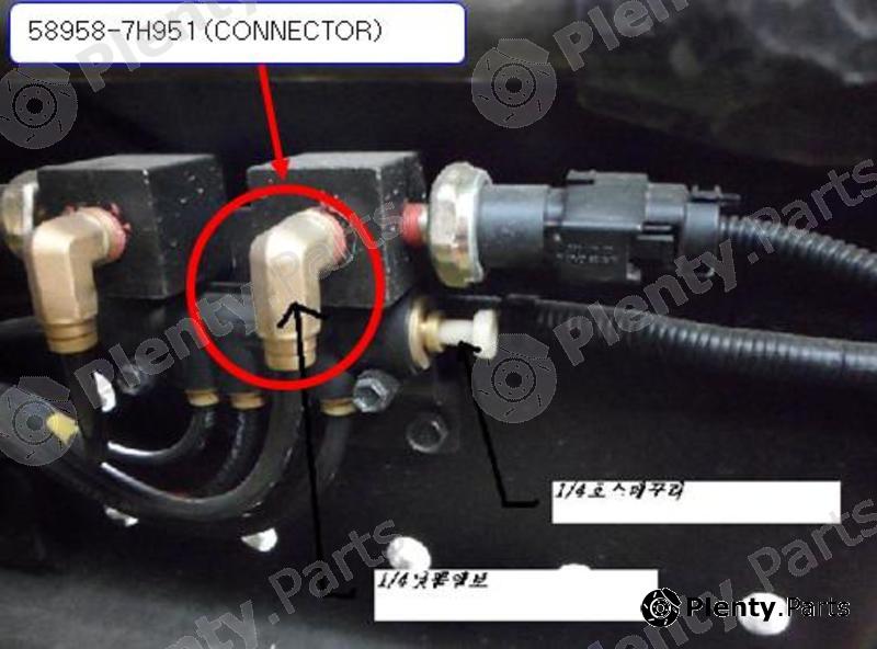 Genuine HYUNDAI / KIA (MOBIS) part 589587H951 Replacement part