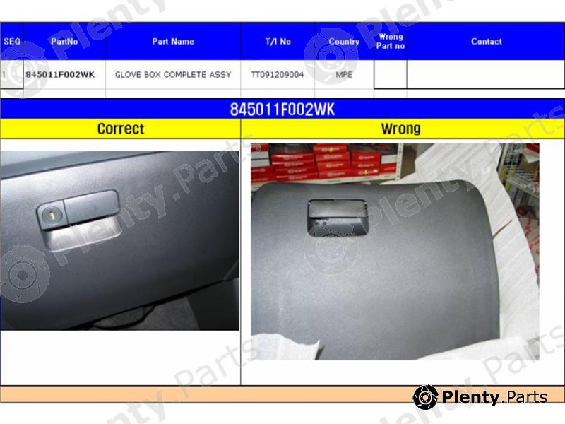 Genuine HYUNDAI / KIA (MOBIS) part 845011F002WK Replacement part