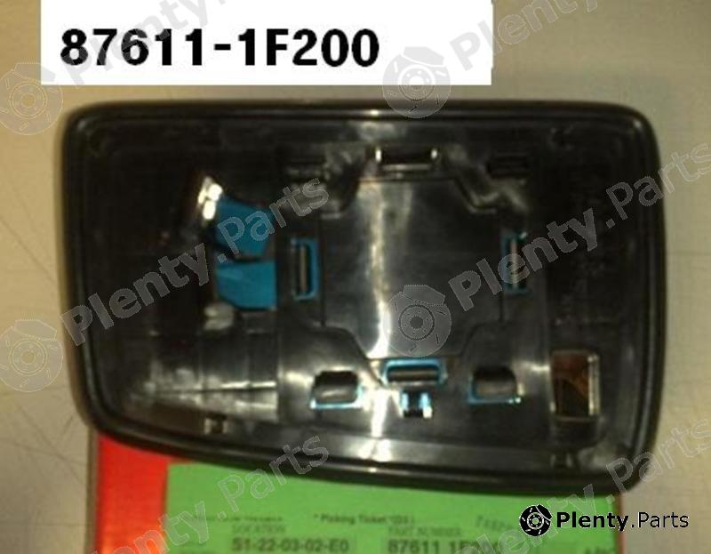 Genuine HYUNDAI / KIA (MOBIS) part 876111F200 Mirror Glass, outside mirror
