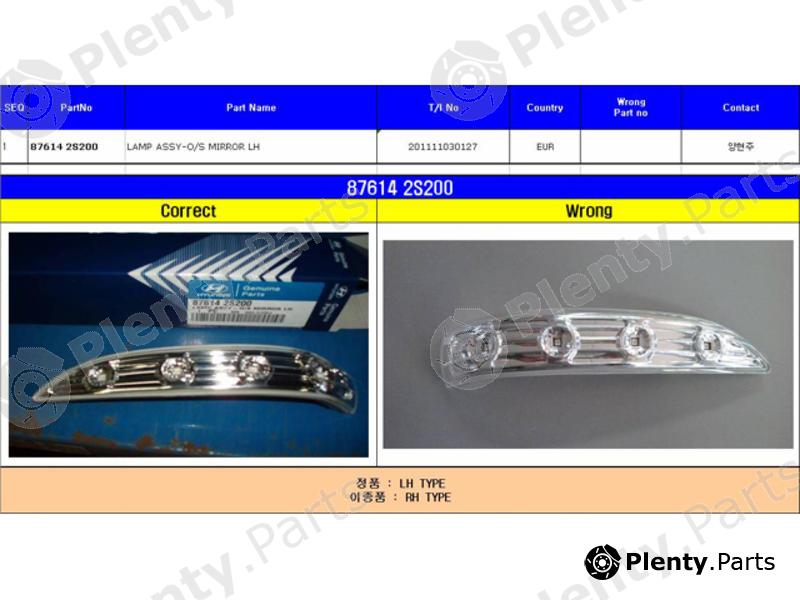 Genuine HYUNDAI / KIA (MOBIS) part 876142S200 Indicator