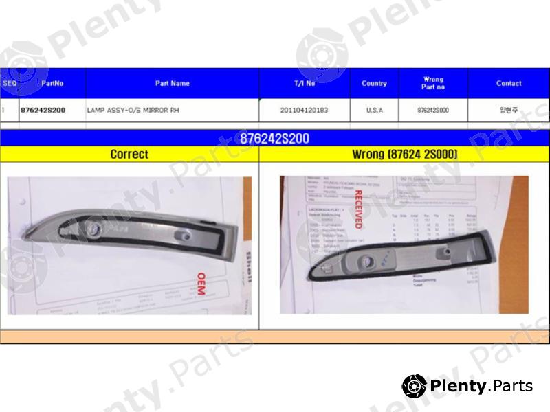 Genuine HYUNDAI / KIA (MOBIS) part 876242S200 Indicator