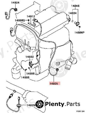 Genuine MITSUBISHI part MN153398 Replacement part