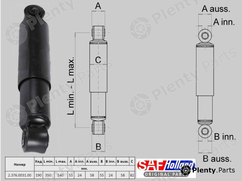 Genuine SAF HOLLAND part 2376003100 Replacement part