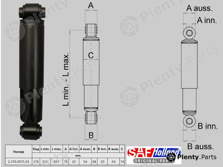 Genuine SAF HOLLAND part 2376007101 Replacement part