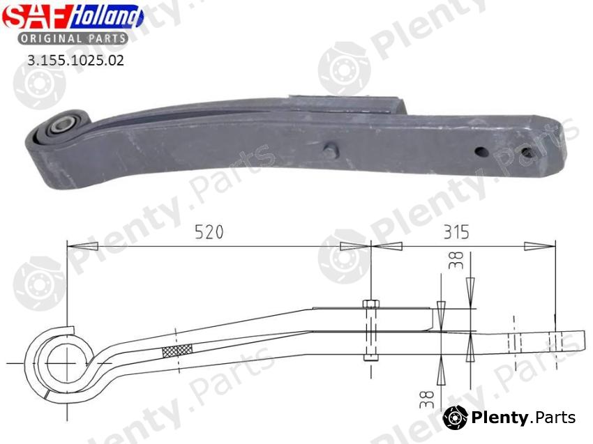 Genuine SAF HOLLAND part 3155102502 Replacement part