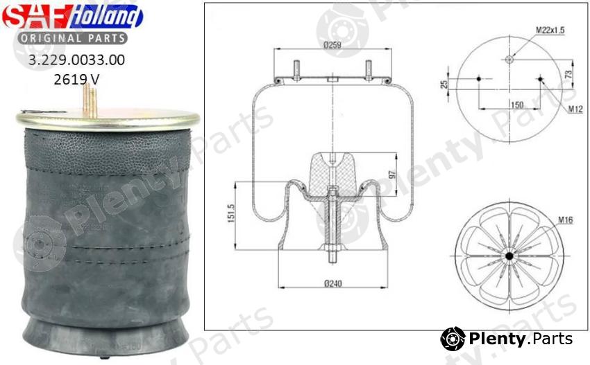 Genuine SAF HOLLAND part 3229003300 Replacement part