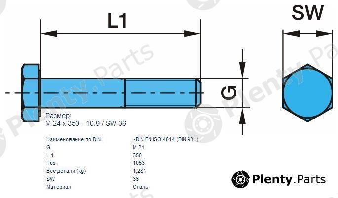 Genuine BPW part 0250239410 Replacement part