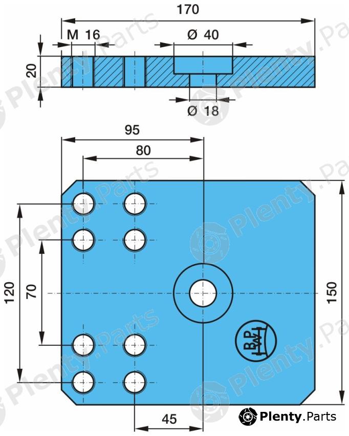 Genuine BPW part 03.280.95.03.0 (0328095030) Replacement part