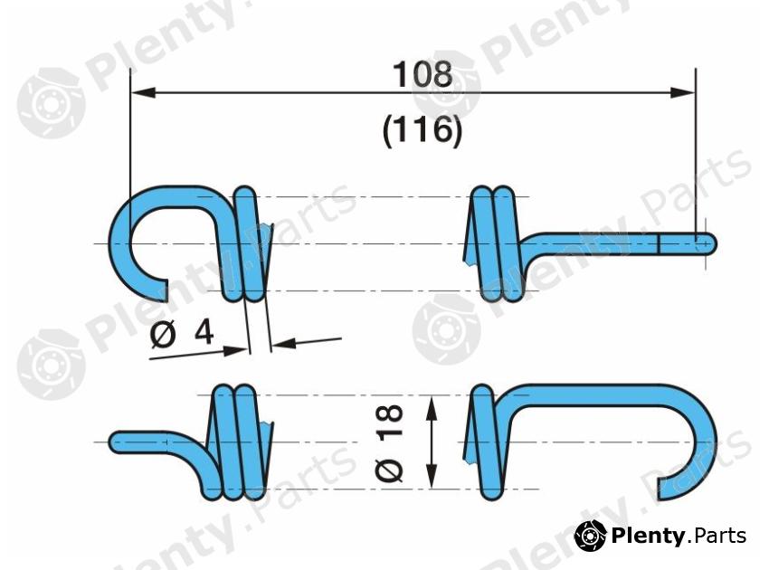 Genuine BPW part 03.397.45.10.0 (0339745100) Replacement part