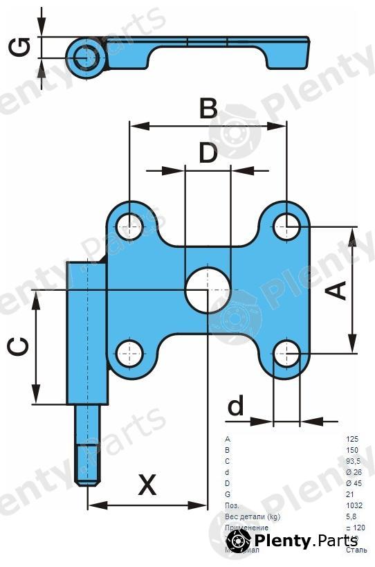 Genuine BPW part 05.145.22.08.0 (0514522080) Replacement part