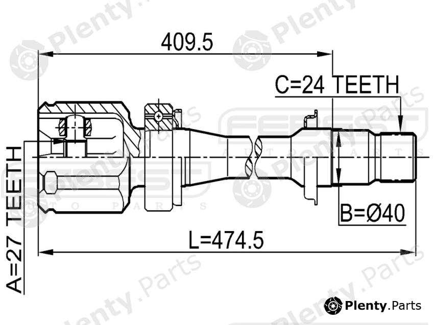  FEBEST part 0111ACV30RH Joint, drive shaft