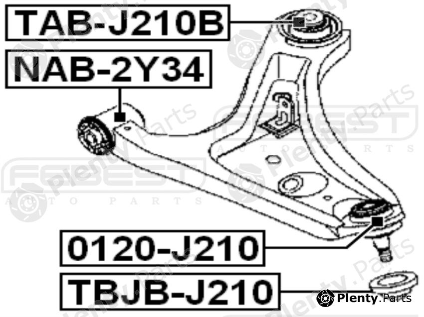  FEBEST part 0120-J210 (0120J210) Ball Joint