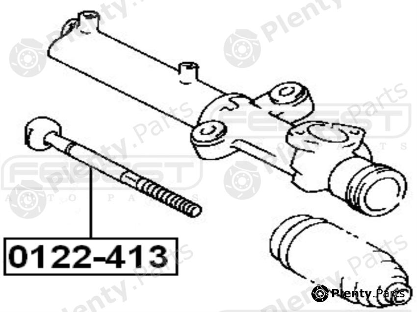  FEBEST part 0122423 Tie Rod Axle Joint