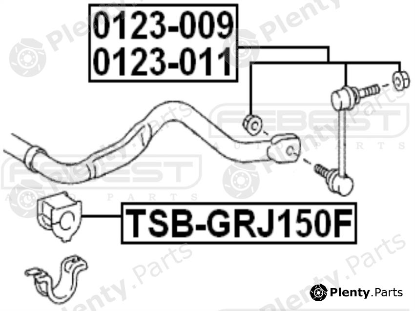  FEBEST part 0123011 Rod/Strut, stabiliser